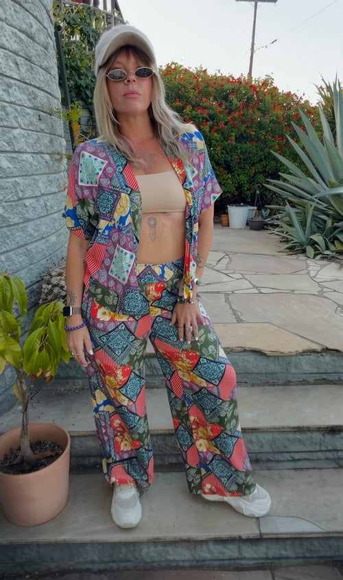 Quilted Floral Set