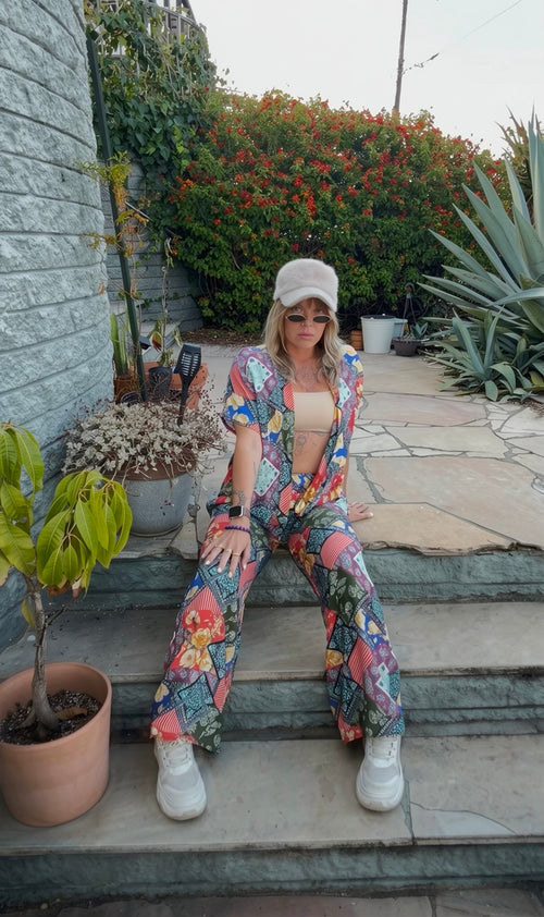 Quilted Floral Set