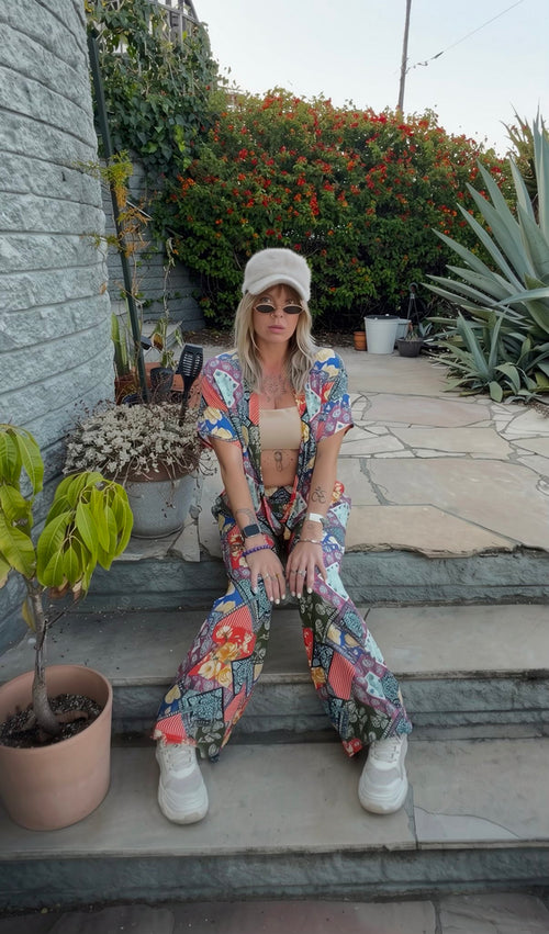 Quilted Floral Set