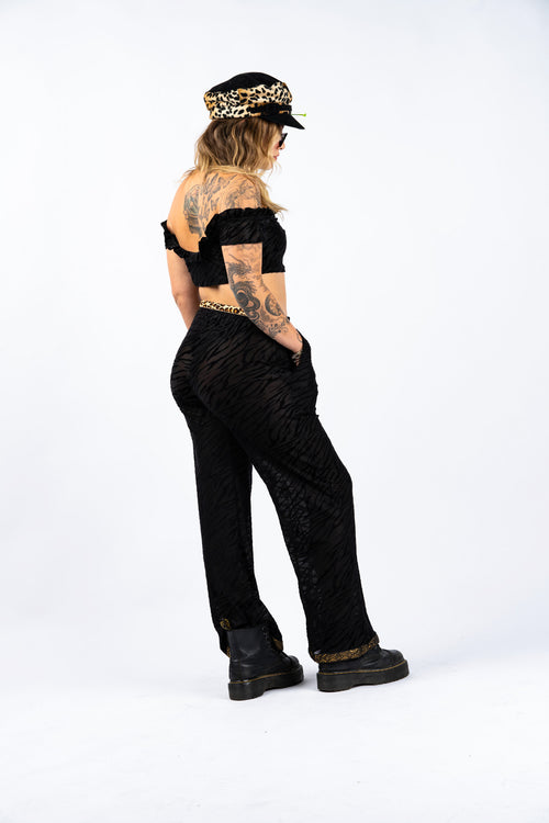 Fashion, fashion outfits, festival fashion, matching set, black crop top, tiger crop top, designer, designer brand, handmade, ruffle crop top, fashion, outfits, festival fashion, jacket pant set, unisex clothing, reversible jacket,  matching set, joggers, designer clothing, festival outfit, festival wear, rave wear, festival clothing, festival kimono, festival robe, resort wear, lounge wear, animal print jacket, animal print pants