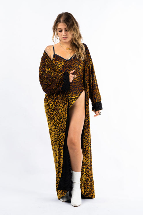 Fashion, women’s fashion, festival fashion, outfits, Animalia Robe, Duster, Kimono, festival kimono, festival robe, leopard print kimono, leopard print robe, reversible robe, velvet robe, velvet kimono, burnout velvet robe, burnout velvet duster, designer clothing, festival outfit, festival wear, rave wear, festival clothing, festival kimono, festival robe, resort wear, lounge wear, animal print jacket, animal print pants, festival robe, resort wear, lounge wear, animal print jacket, animal print pants, kim
