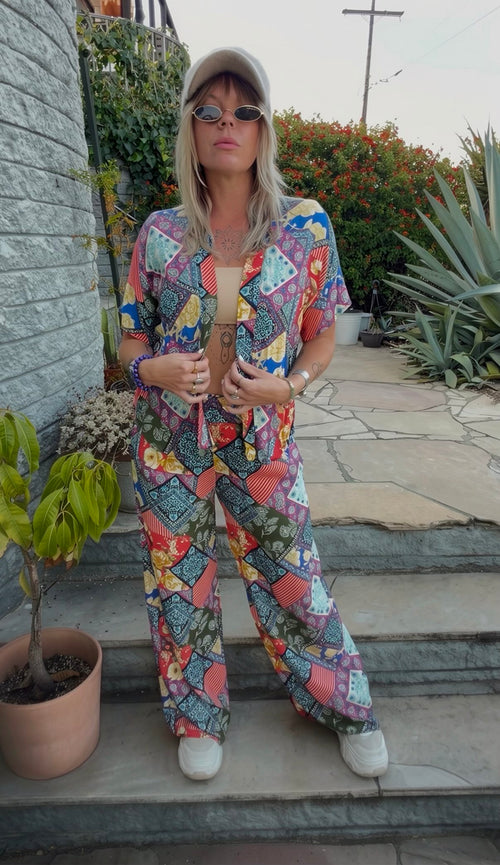 Quilted Floral Set