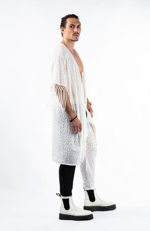 Fashion, fashion outfits, festival fashion, matching set, velvet kimono, leopard kimono, black and white kimono, designer, designer brand, handmade, designer clothing, festival outfit, festival wear, rave wear, festival clothing, festival kimono, festival robe, resort wear, lounge wear, animal print jacket, animal print pants