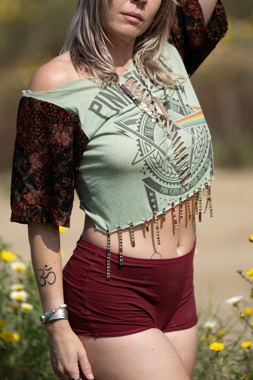 Rainbow Floyd Upcycle Top