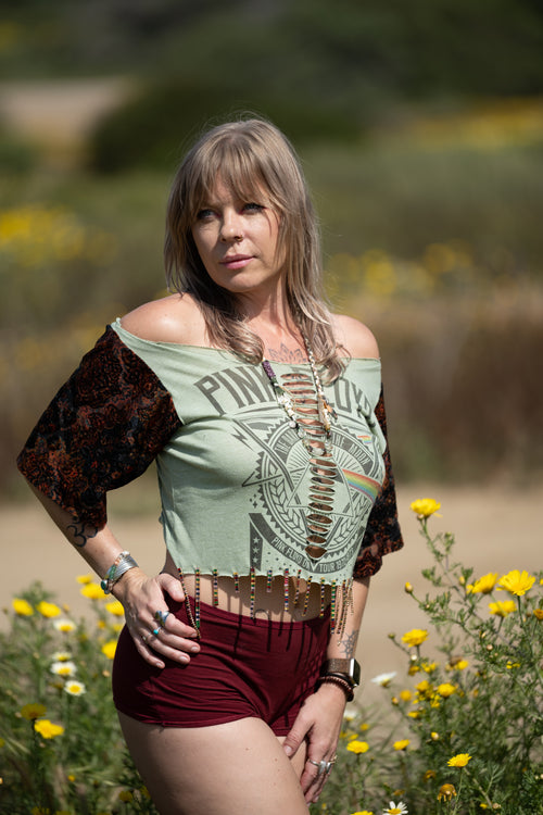 Rainbow Floyd Upcycle Top