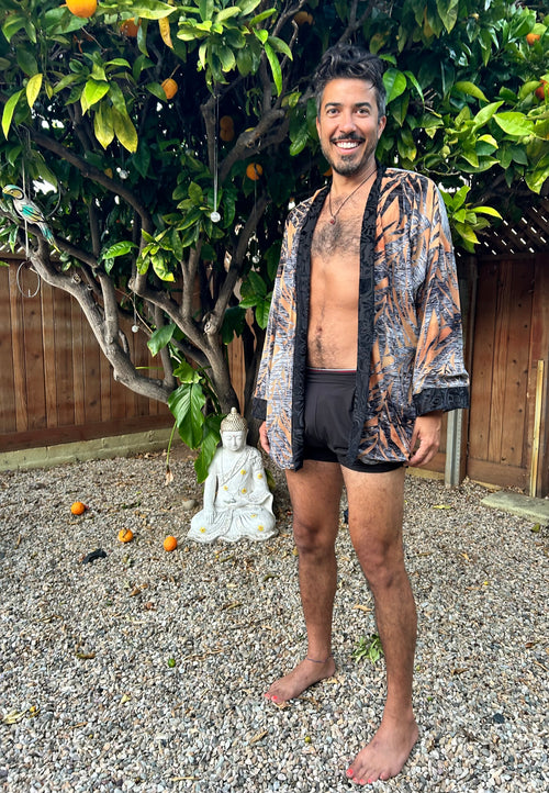 fashion, outfits, festival fashion, jacket pant set, unisex clothing, reversible jacket,  matching set, joggers, designer clothing, sexy robe, bathrobe, velvet robe