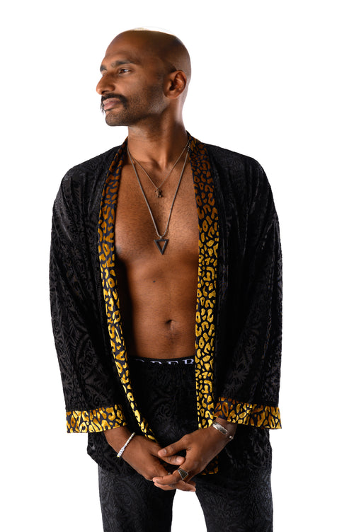 fashion, outfits, festival fashion, jacket pant set, unisex clothing, reversible jacket,  matching set, joggers, designer clothing, animal print jacket, animal print pants, cheetah pants,black set, fashion, outfits, festival fashion, jacket pant set, unisex clothing, reversible jacket,  matching set, joggers, designer clothing, festival outfit, festival wear, rave wear, festival clothing, festival kimono, festival robe, resort wear, lounge wear, animal print jacket, animal print pants