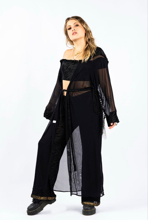 Outfit, fashion, festival fashion, Joggers, animal print, velvet track suit, leopard track suit, cheetah track suit, kimono, robe, sheer robe, black sheer robe, designer clothing, festival outfit, festival wear, rave wear, festival clothing, festival kimono, festival robe, resort wear, lounge wear, animal print jacket, animal print pants, festival robe, resort wear, lounge wear, animal print jacket, animal print pants, kimono jacket, festival jacket, tropical jacket, velvet jacket, festival set, festival ka