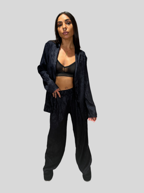 black linen blazer, black blazer set, blazer pant set black, blazer pant set, linen blazer set, all natural blazer, all natural pants, linen pants, black linen pants, black pants, black blazer, co friendly, handmade, handmade suit, comfy blazer