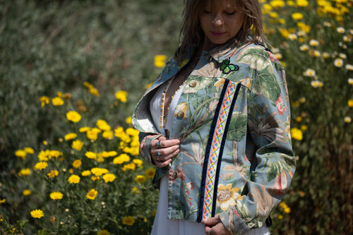 festival outfit, festival clothing, festival kimono, resort wear, animal print outfit, matching animal print set, tiger print kimono, tiger print robe, animal print robe, animal print pants, festival robe, festival wear, flowy pants, animal print kimono, tiger print pants, flowy kimono, yacht wear, cream outfit, cream, pants, nude pants, upcycled top, upcycled clothing, handmade clothing, slow fashion brand, upcycled dress, festival dress, festival fashion, upcycled top, festival top, flower top