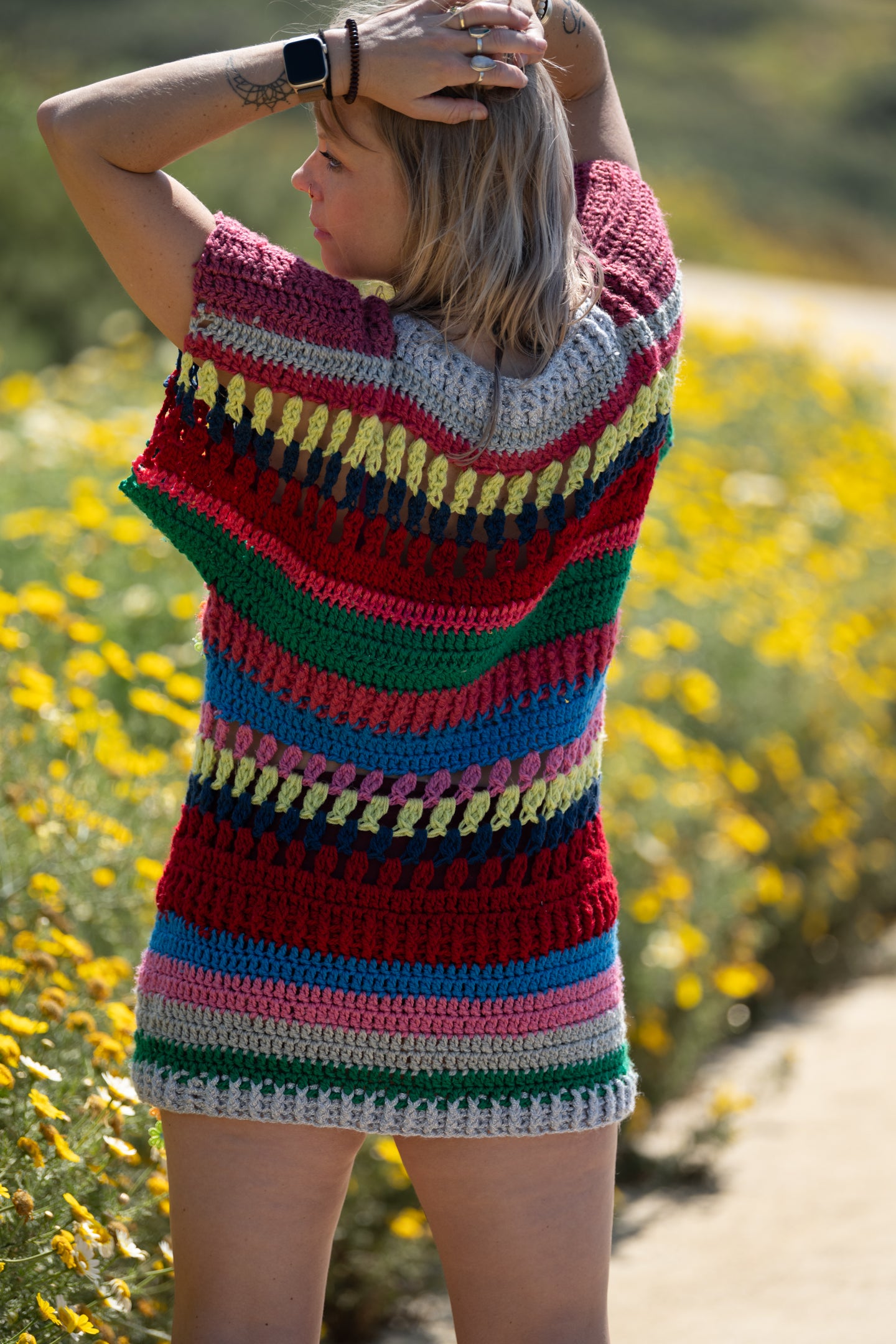 knitted festival dress Upcycled Rainbow Crochet – Radiant1Robes Festival Crochet Dress PDF Retail918 Size:Child S (6) Matte Black Cabinet Knobs