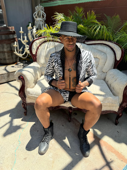 Outfit, fashion, festival fashion, matching set, top, designer clothing, fashion trends, velvet shorts, tropical shorts, men’s shorts, festival shorts, short shorts, fashion, outfits, festival fashion, jacket pant set, unisex clothing, reversible jacket,  matching set, joggers, designer clothing, festival outfit, festival wear, rave wear, festival clothing, festival kimono, festival robe, resort wear, lounge wear, animal print jacket, animal print pants