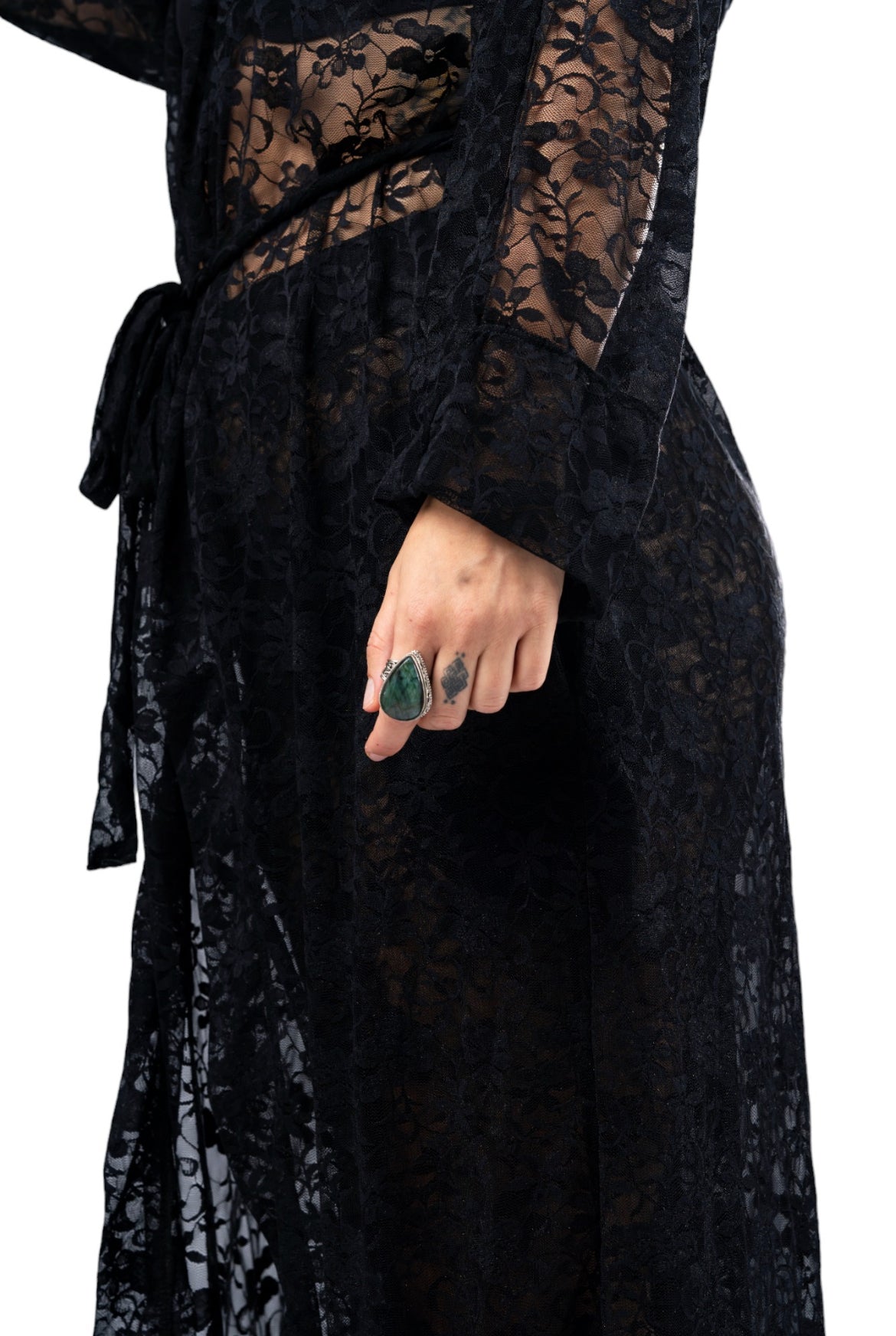 Lace Hooded Robe Set, Lounge Wear, Resort Wear – Radiant1Robes