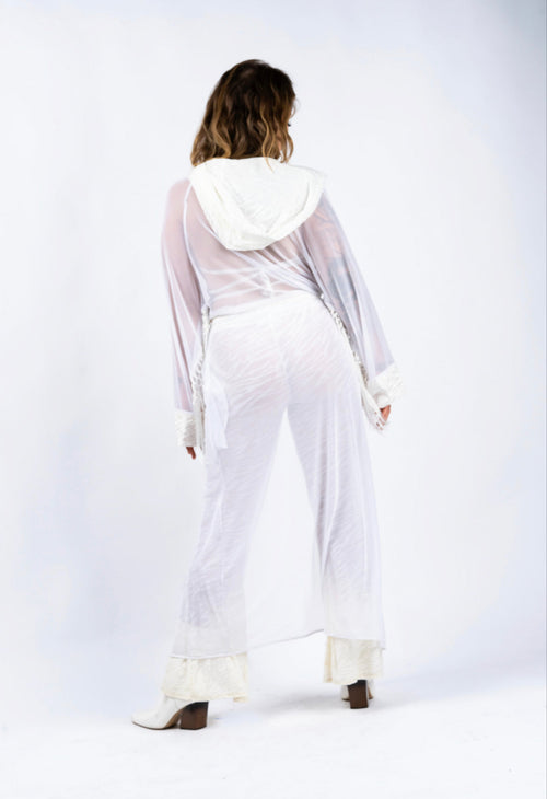 Outfit, fashion, festival fashion, Joggers, animal print, velvet track suit, leopard track suit, cheetah track suit, kimono, robe, sheer robe, white sheer robe, designer clothing, festival outfit, festival wear, rave wear, festival clothing, festival kimono, festival robe, resort wear, lounge wear, animal print jacket, animal print pants, festival robe, resort wear, lounge wear, animal print jacket, animal print pants, kimono jacket, festival jacket, tropical jacket, velvet jacket, festival kaftan