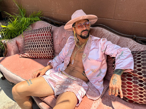 Outfit, fashion, festival fashion, matching set, top, designer clothing, fashion trends, velvet shorts, tropical shorts, men’s shorts, festival shorts, short shorts, fashion, outfits, festival fashion, jacket pant set, unisex clothing, reversible jacket,  matching set, joggers, designer clothing, festival outfit, festival wear, rave wear, festival clothing, festival kimono, festival robe, resort wear, lounge wear, animal print jacket, animal print pants