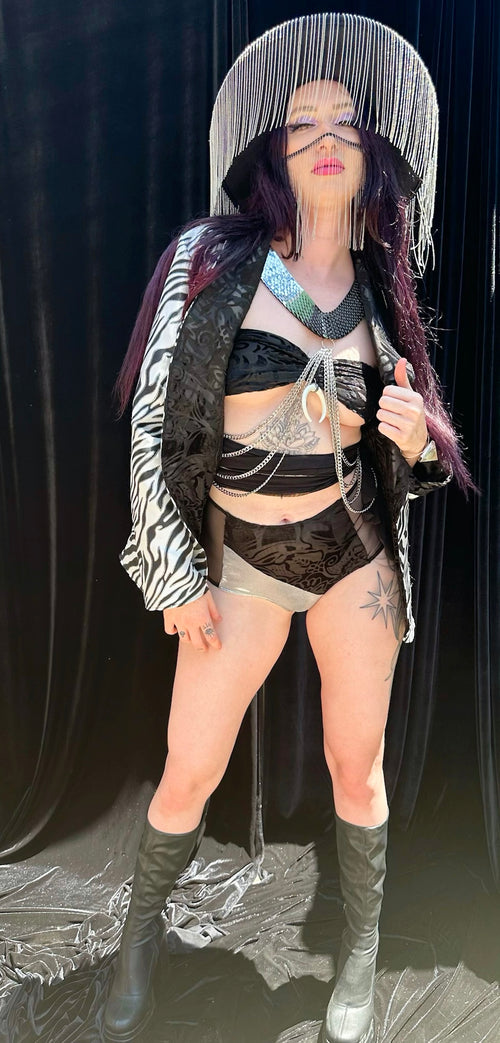 zebra blazer, black velvet blazer, festival coat, festival blazer, reversible blazer, festival outfit, reversible jacket, reversible coat, women's outfit, festival set