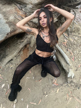 Load image into Gallery viewer, Burn Velvet Black Mesh Joggers
